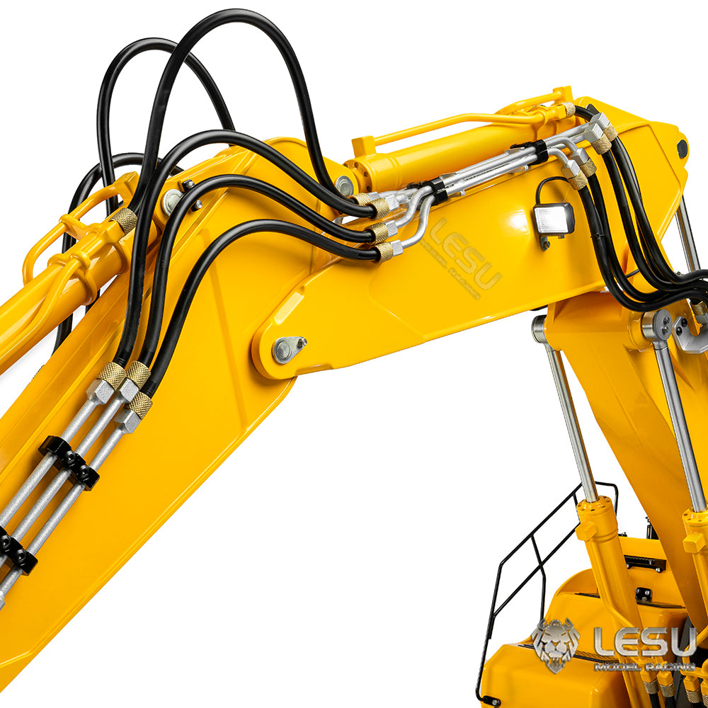 LESU AOUE ET26L 1/14 Metal RC Hydraulic Excavator B0012 Remote Controlled Construction Vehicle Light System Simulated GPS for DIY Hobby Collectors