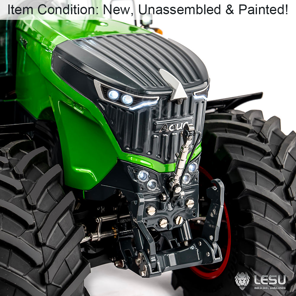 Brand New LESU 1/14 4X4 AOUE 1050 Metal Hydraulic RC Tractor Remote Control Car Model Kits Simulation Vehicle Model DIY Light