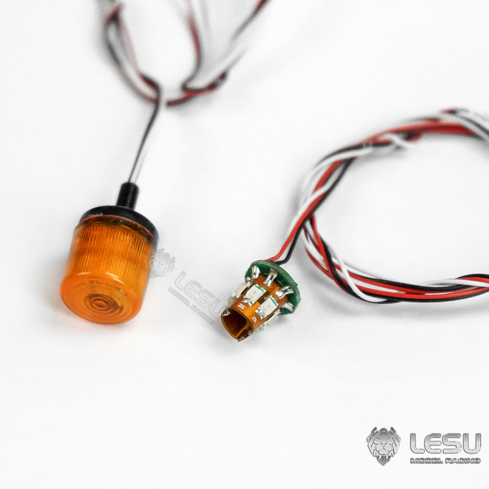 IN Stock LESU Universal Spare Part Rotating Warning Light DIY Suitable for RC Tractor Truck Radio Controlled Dumper Trailer Cars