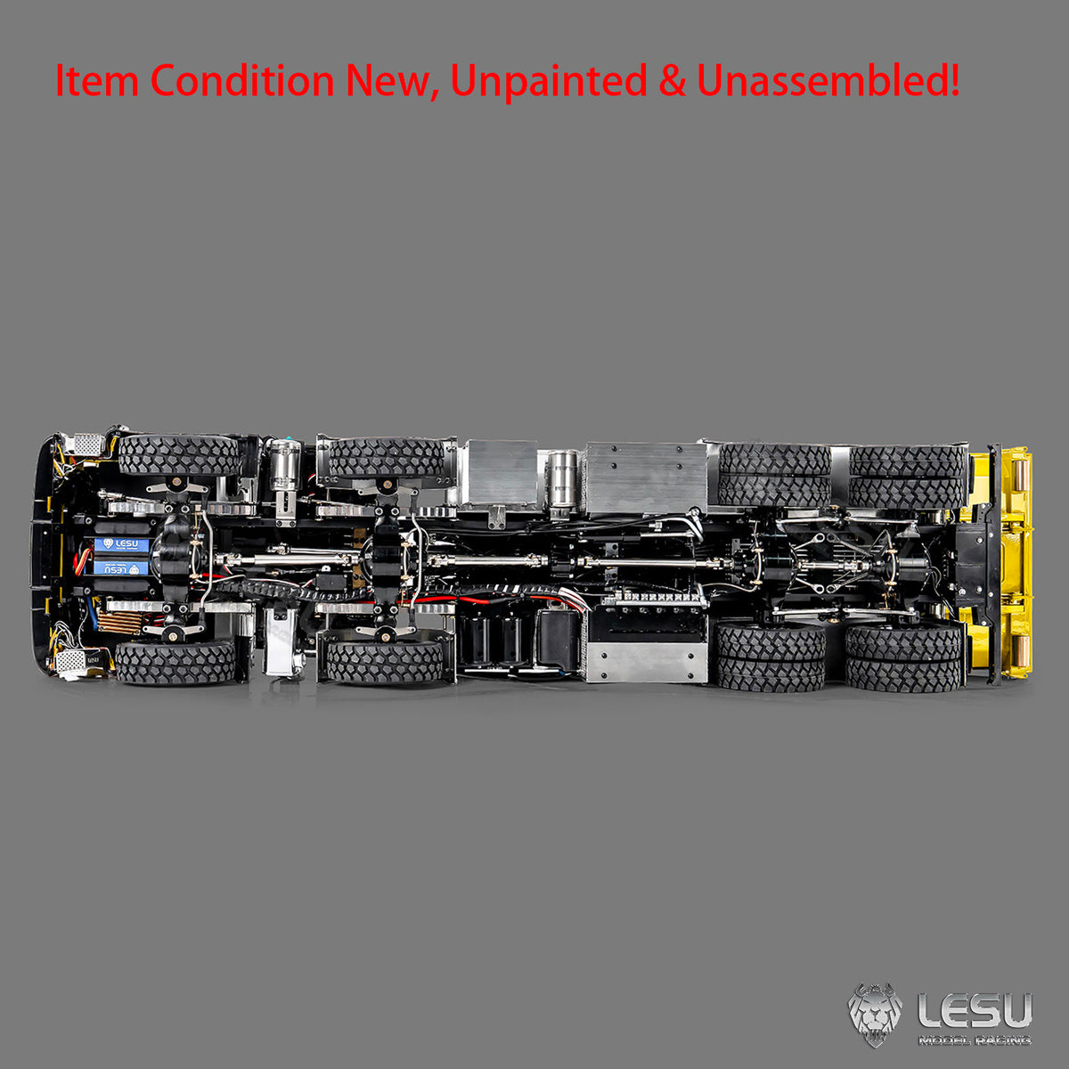 LESU Z0124 1/14 8x8 Hydraulic Crane RC Roll Off Dump Truck with TGS Cabin Metal Chassis Telescopic Hook Lift 3 Speed Gearbox Light Sound System