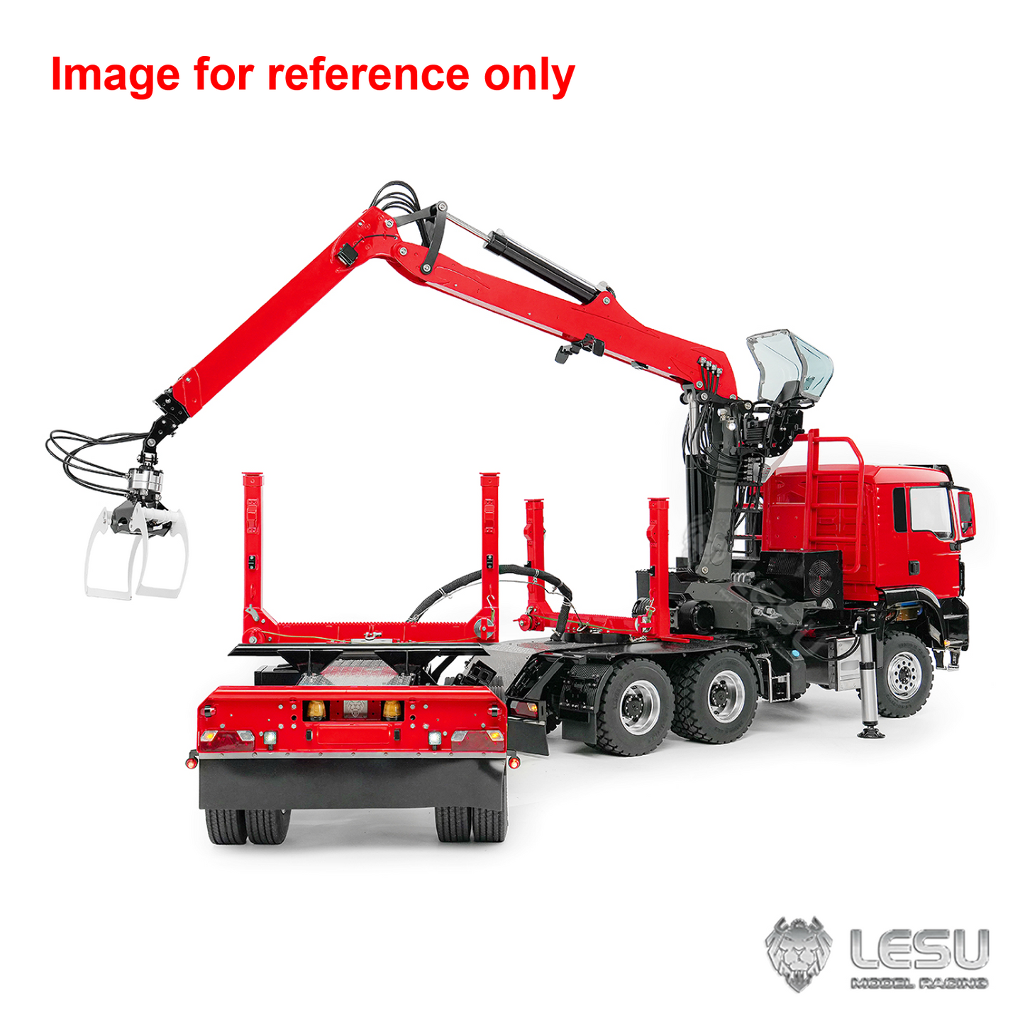 LIMITED-TIME SALE IN Stock LESU Z0073 1/14 RC Logging Truck Timber Transport Vehicle with Hydraulic Crane 6x6 Metal Chassis 8CH Valves 3Speed Gearbox Light Sound