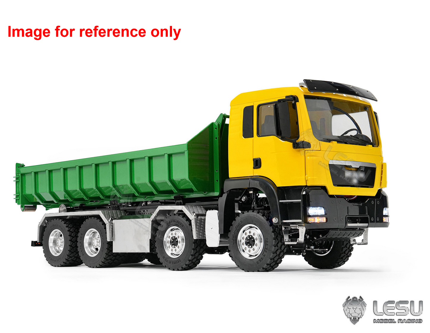 LIMITED-TIME SALE IN Stock LESU Z0090 1/14 8x8 Metal Hydraulic RC Roll On Off Truck Telescopic Hooklift Dumper with TGS Cabin 5CH Valve 3 Speed Transmission Sound Light