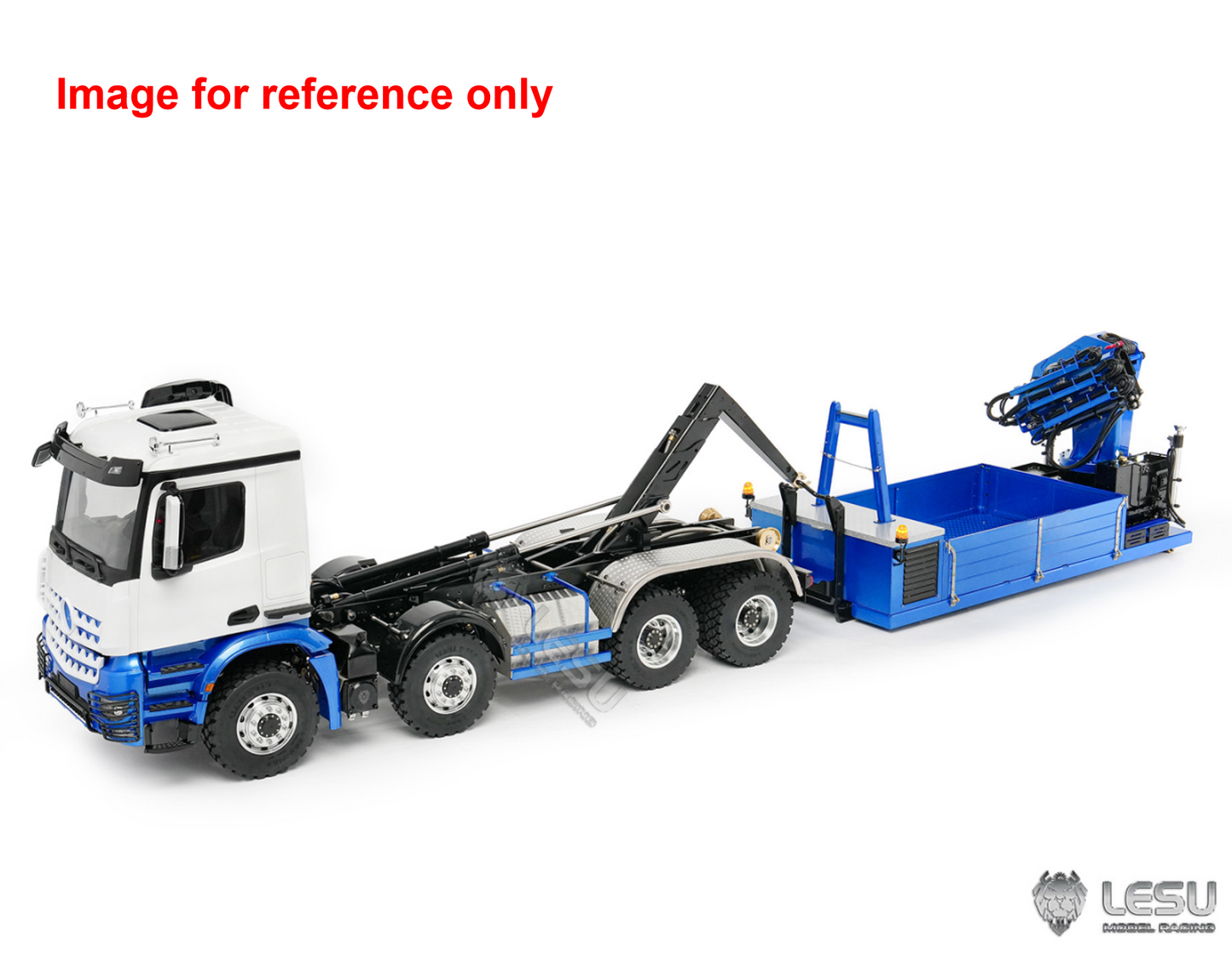 LIMITED-TIME SALE IN Stock LESU Z0108 1/14 RC Hydraulic Roll On off Dumper Truck Crane Unassembled Plastic Cabin Metal 8x8 Chassis Tipper Axles Lock 2+7CH Valve