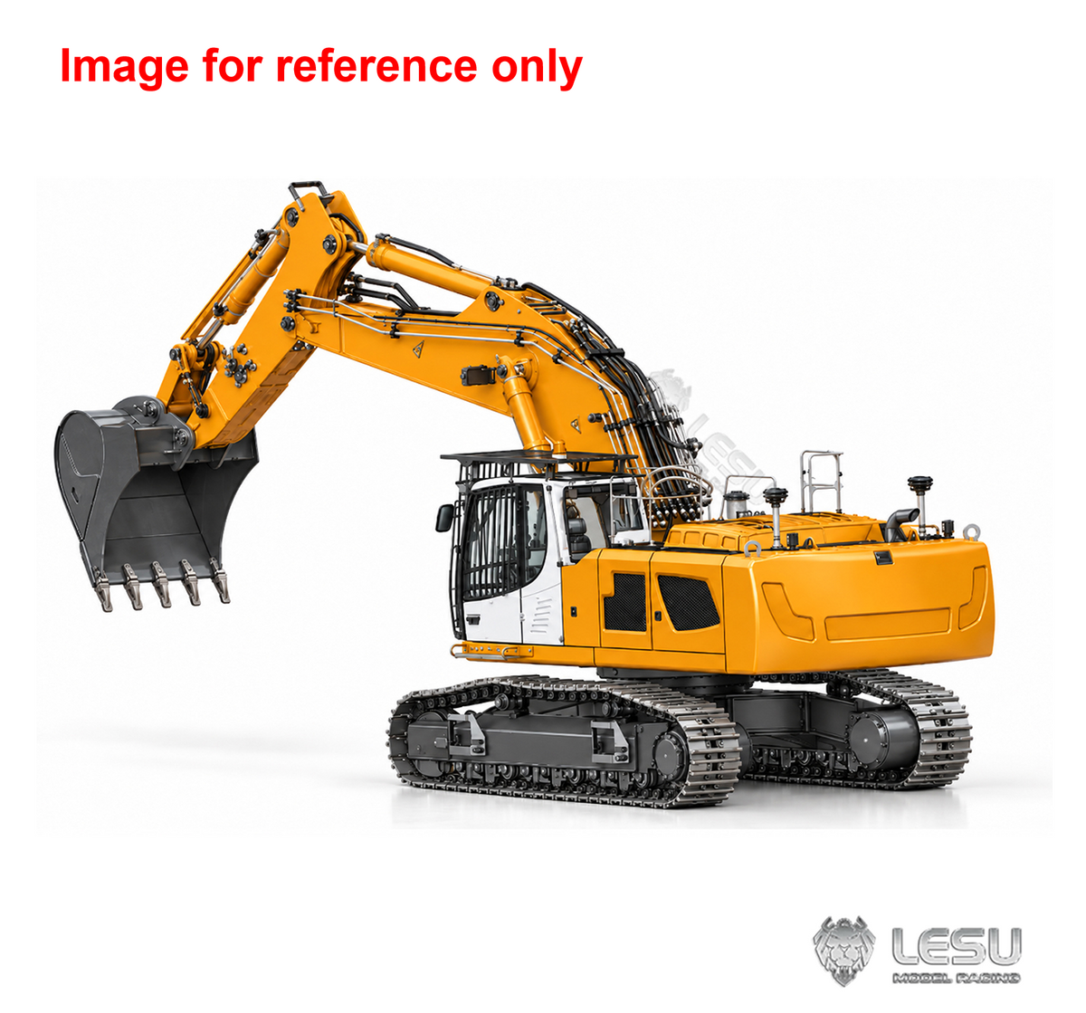 LESU LR956 1/14 Metal 2Arms RC Excavator B0029 Hydraulic Drive Digger with Dual Pumps 9CH Valve Brushless Motor Light System