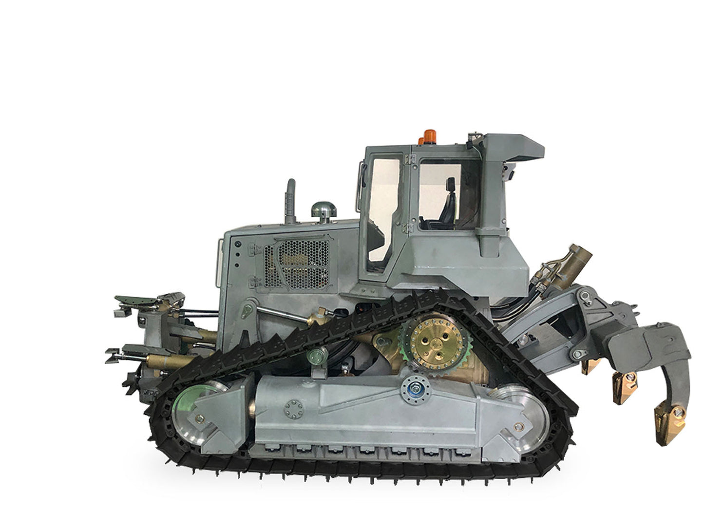 In Stock LESU 1/14 Aoue-DT60 Crawler Dozer Bulldozer RC Hydraulic Unpainted KIT Model Truck Pump W/ Motor ESC Light Sound System No Battery