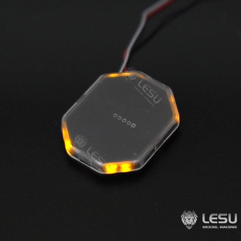 LESU 1/14 Plastic Roof Caution Light Warning LED Lamp 22 Flashing Modes For RC Tractor Truck Radio Control Dumper DIY Spare Parts