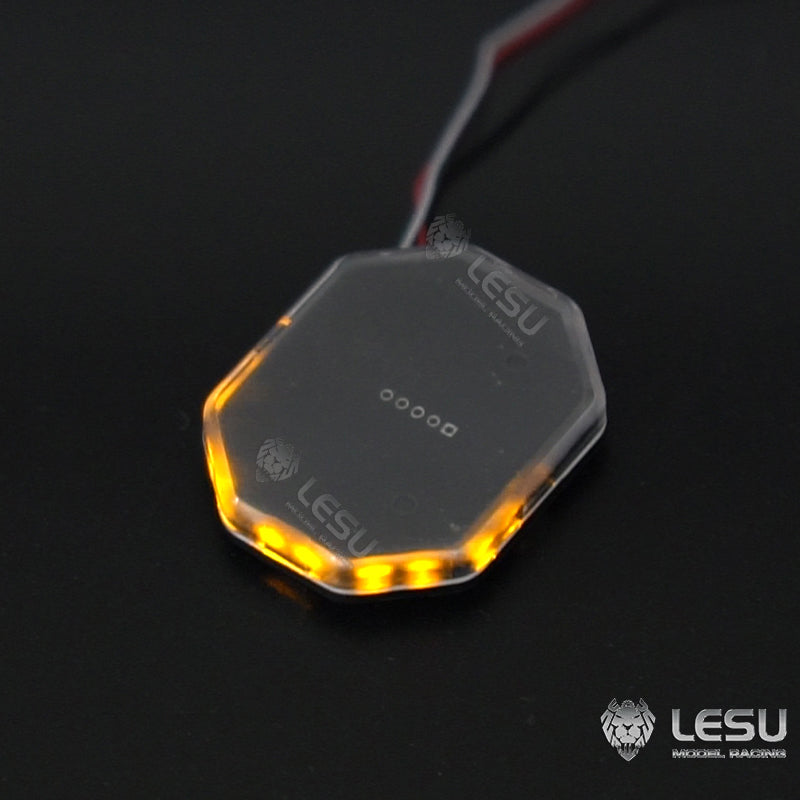 LESU 1/14 Plastic Roof Caution Light Warning LED Lamp 22 Flashing Modes For RC Tractor Truck Radio Control Dumper DIY Spare Parts