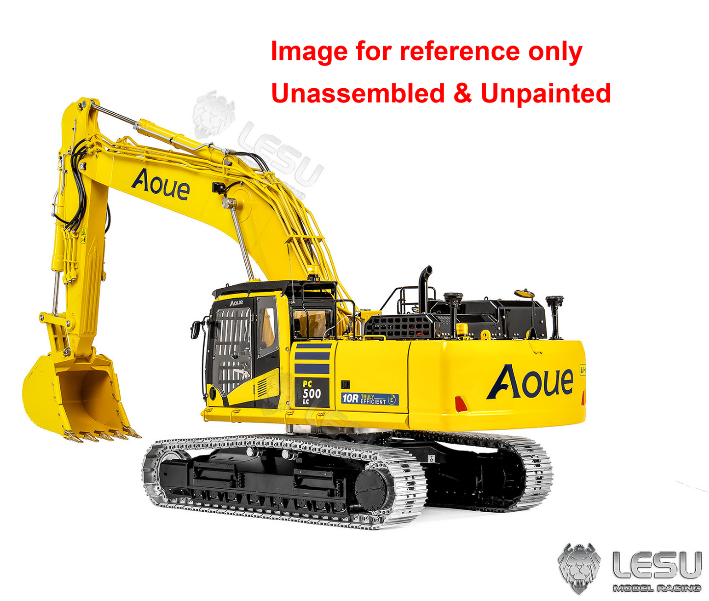 LESU Aoue PC500 1/14 Metal RC Hydraulic Tracked Excavator KIT Painted RC Digger 7Ways Valve 3-4MPA Pump Light DIY Model
