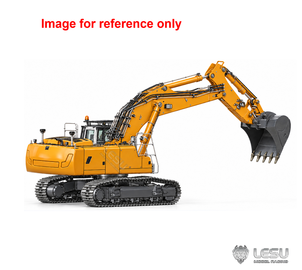 LESU LR956 1/14 Metal 2Arms RC Excavator B0029 Hydraulic Drive Digger with Dual Pumps 9CH Valve Brushless Motor Light System
