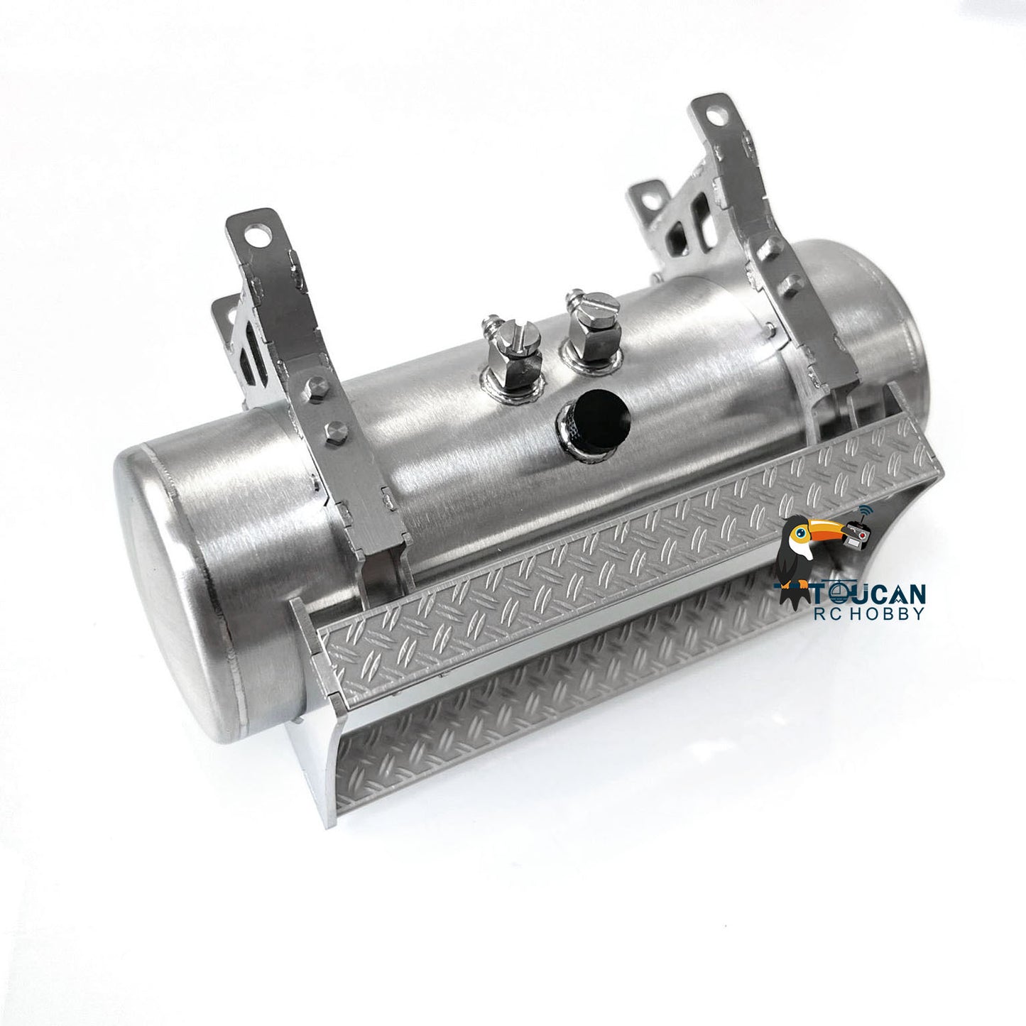 US STOCK 1/14 LESU 115MM Metal Hydraulic Round Oil Tank A DIY Spare Parts for TAMIYA RC Tractor Truck Radio Controlled Dumper Car Accessory