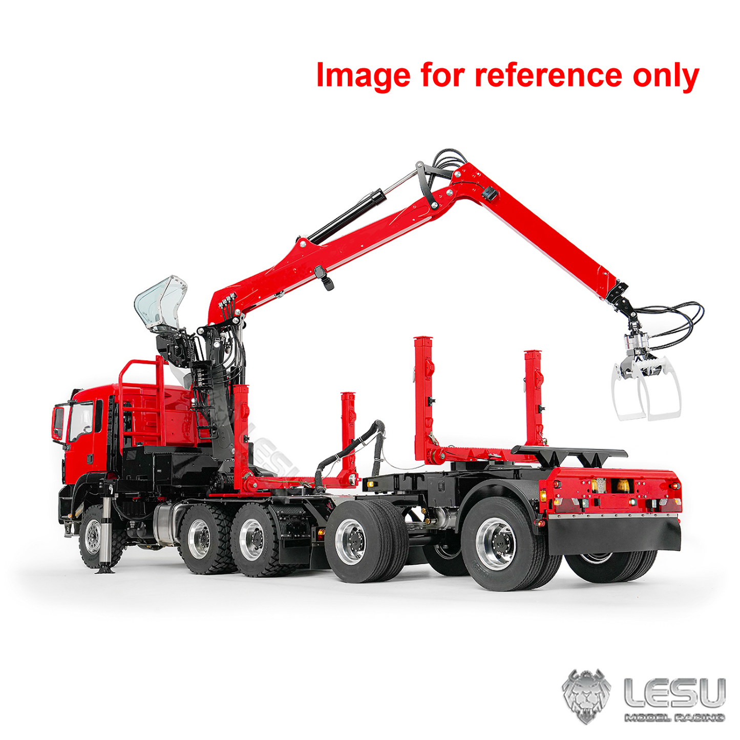LIMITED-TIME SALE IN Stock LESU Z0073 1/14 RC Logging Truck Timber Transport Vehicle with Hydraulic Crane 6x6 Metal Chassis 8CH Valves 3Speed Gearbox Light Sound