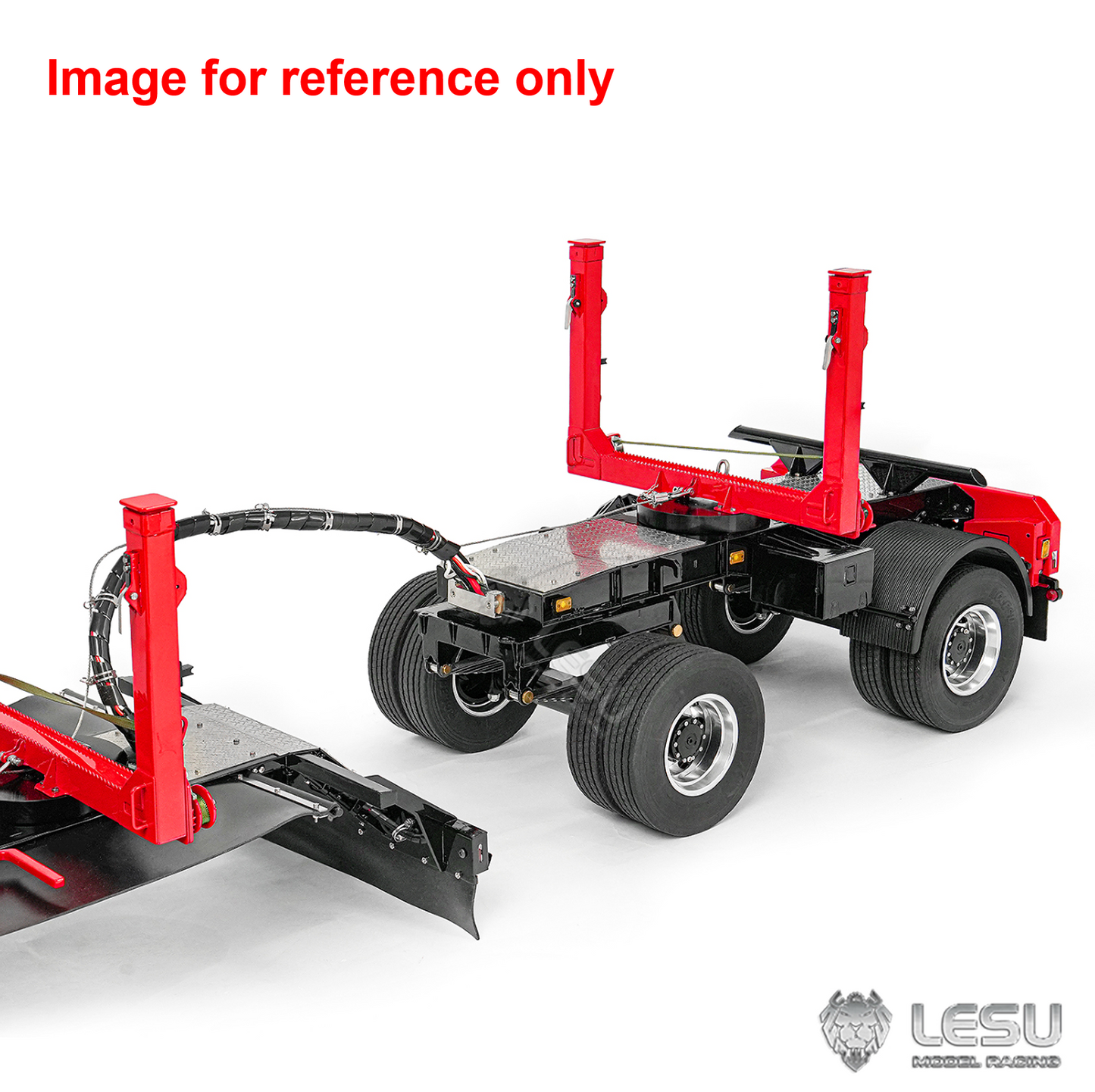 New Arrival Deposit LESU A0052 Z0073 1/14 RC Timber Crane Carrier Forestry Transport Vehicle Long Log Trailer with Hydraulic Support Legs