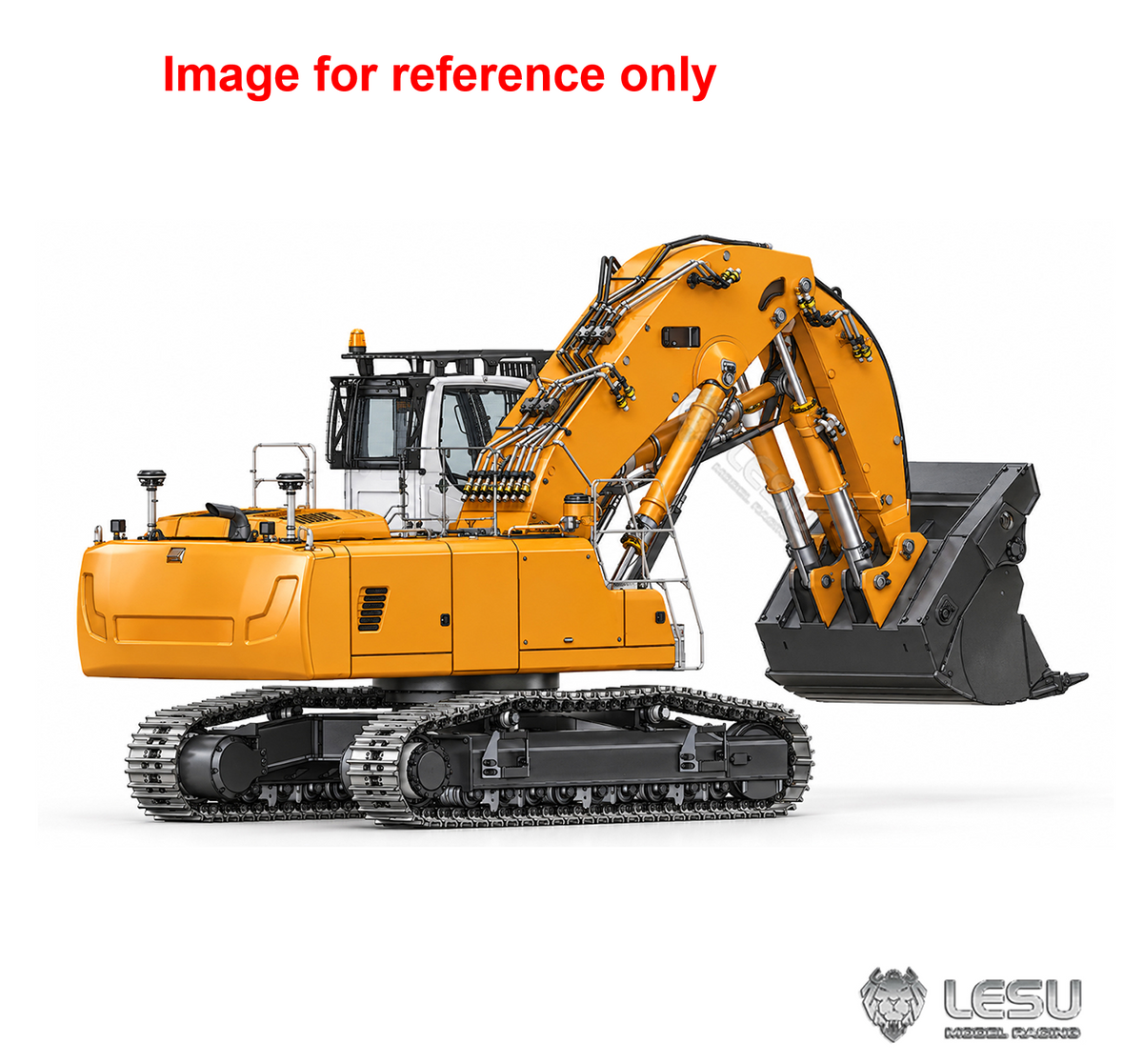 LESU LR956 1/14 Metal RC Front Shovel Digger B0031 Hydraulic Drive Dual Pumps 7CH Valve RTR/PNP Excavator with Light System