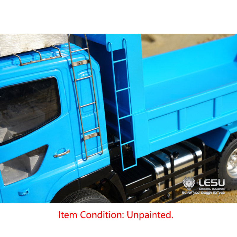 LESU Radio Controlled 6*6 Hydraulic Dumper Truck Motor ESC Servo FS-I6S Sound Light System for 1/14 Construction Vehicle