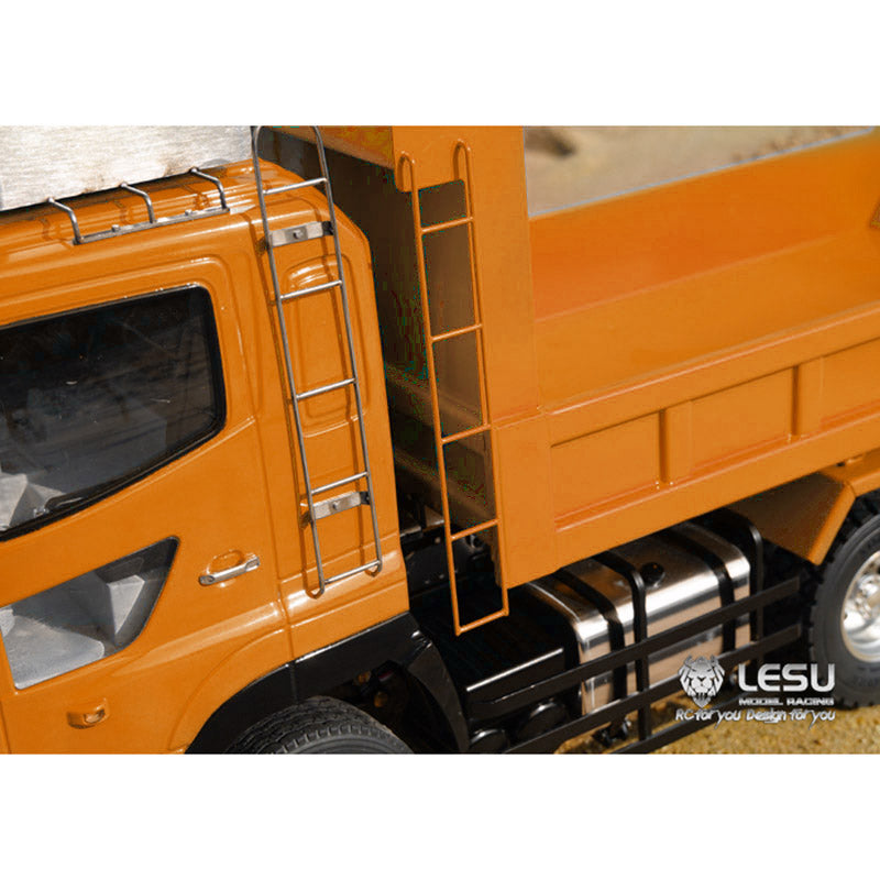 LESU Radio Controlled 6*6 Hydraulic Dumper Truck Motor ESC Servo FS-I6S Sound Light System for 1/14 Construction Vehicle