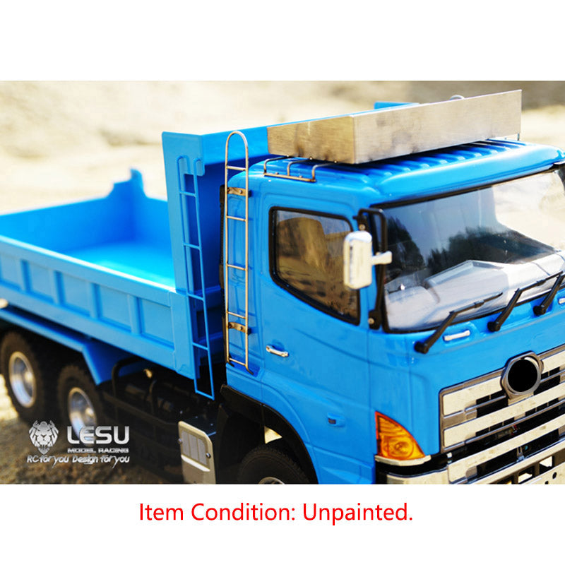 LESU Radio Controlled 6*6 Hydraulic Dumper Truck Motor ESC Servo FS-I6S Sound Light System for 1/14 Construction Vehicle