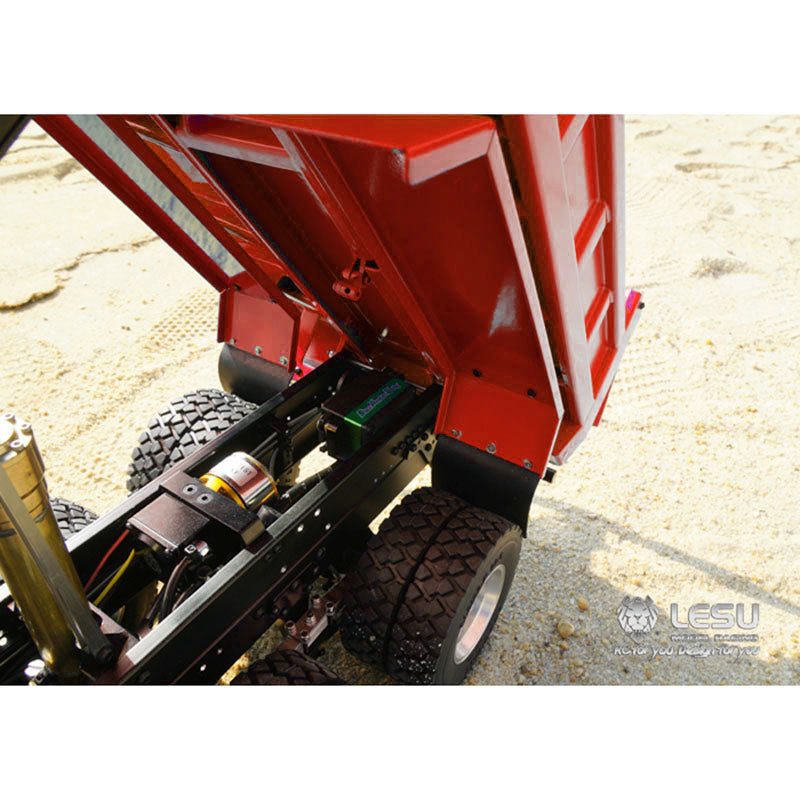 LESU Radio Controlled 6*6 Hydraulic Dumper Truck Motor ESC Servo FS-I6S Sound Light System for 1/14 Construction Vehicle