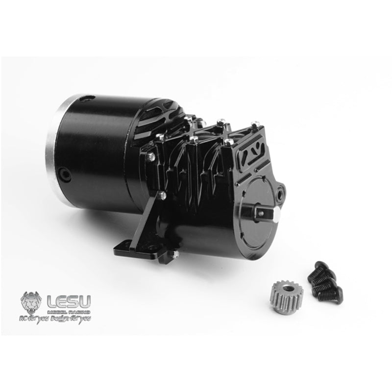 LESU High Torque Gear Box Transmission Transfer Case for 1/14 RC Tractor Truck 14:1 Planetary Reducer Truck Parts