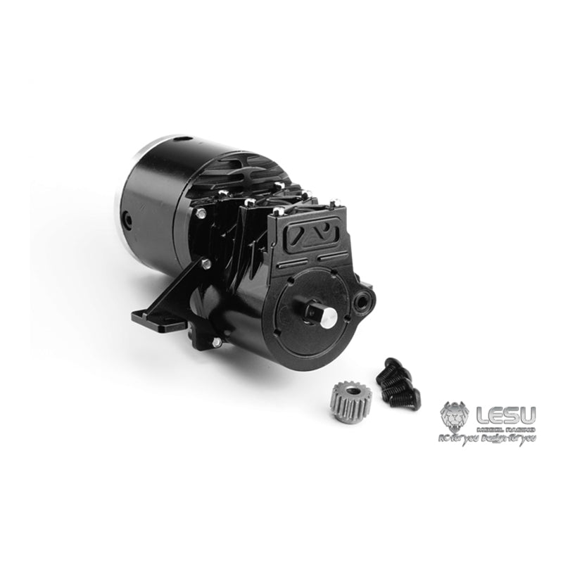 LESU High Torque Gear Box Transmission Transfer Case for 1/14 RC Tractor Truck 14:1 Planetary Reducer Truck Parts