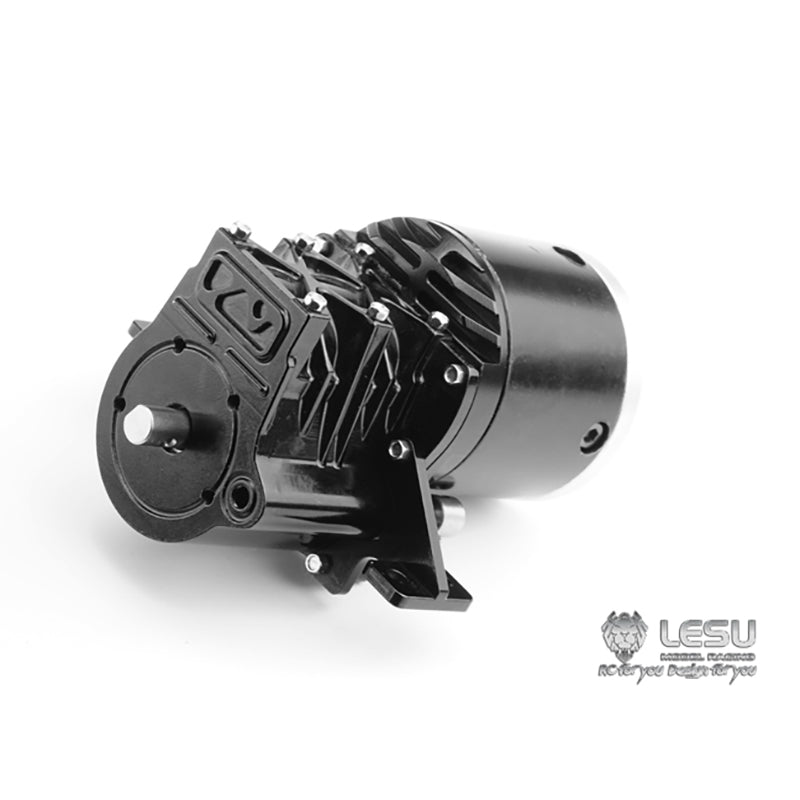 LESU High Torque Gear Box Transmission Transfer Case for 1/14 RC Tractor Truck 14:1 Planetary Reducer Truck Parts