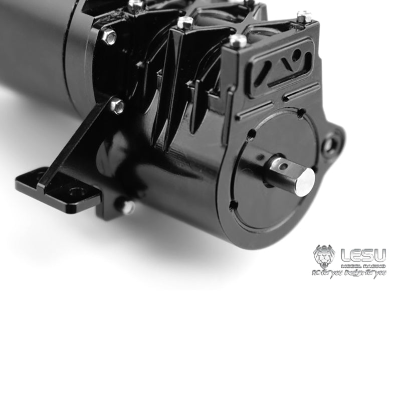 LESU High Torque Gear Box Transmission Transfer Case for 1/14 RC Tractor Truck 14:1 Planetary Reducer Truck Parts