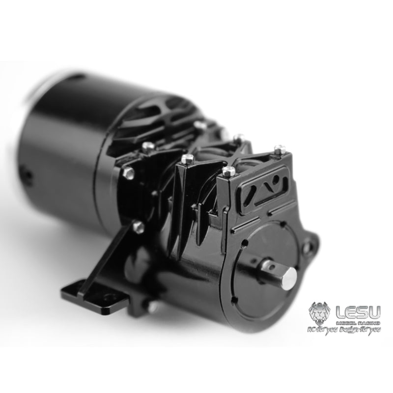 LESU High Torque Gear Box Transmission Transfer Case for 1/14 RC Tractor Truck 14:1 Planetary Reducer Truck Parts