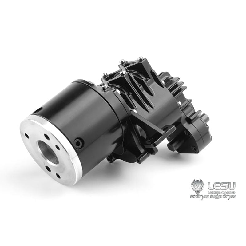 LESU High Torque Gear Box Transmission Transfer Case for 1/14 RC Tractor Truck 14:1 Planetary Reducer Truck Parts