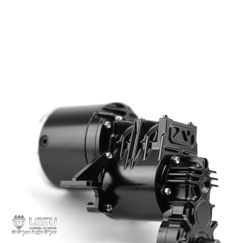 LESU High Torque Gear Box Transmission Transfer Case for 1/14 RC Tractor Truck 14:1 Planetary Reducer Truck Parts