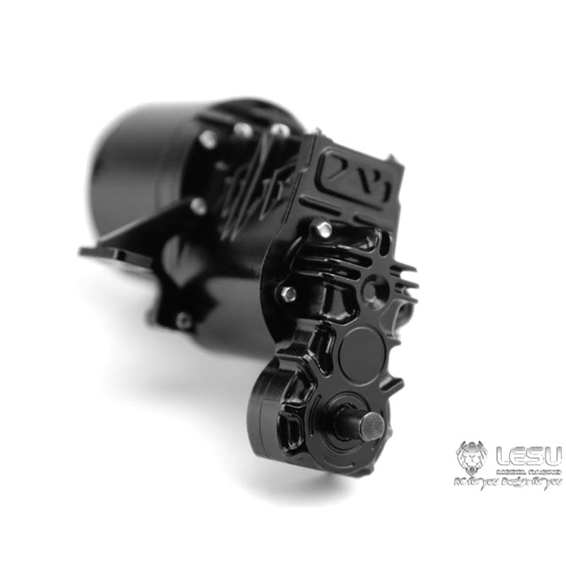 LESU High Torque Gear Box Transmission Transfer Case for 1/14 RC Tractor Truck 14:1 Planetary Reducer Truck Parts