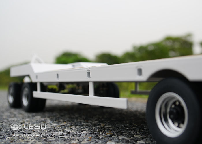 US STOCK Full Metal Trailer Plate 887.6*190*78MM Suitable for TAMIYA LESU 1/14 Scale RC Tractor Truck Model Radio Control DIY Car Vehicle