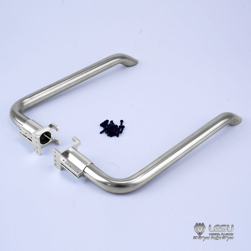 LESU Metal Front Rear Bumper Whistle Horn Pedal Exhaust Pipe for RC 1/14 Tractor Truck Radio Control American Car DIY Part