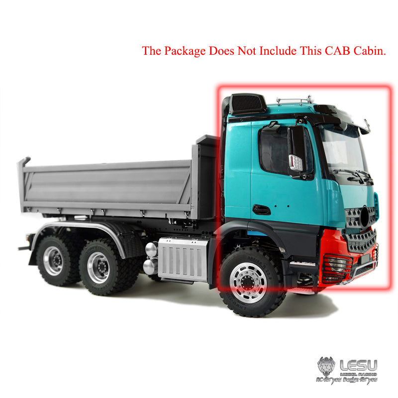 LESU 3348 1/14 6x6 3Ways RC Dumper Truck A0009 with 3Speed Transmission Sound Light System for Construction Vehicle Enthusiast