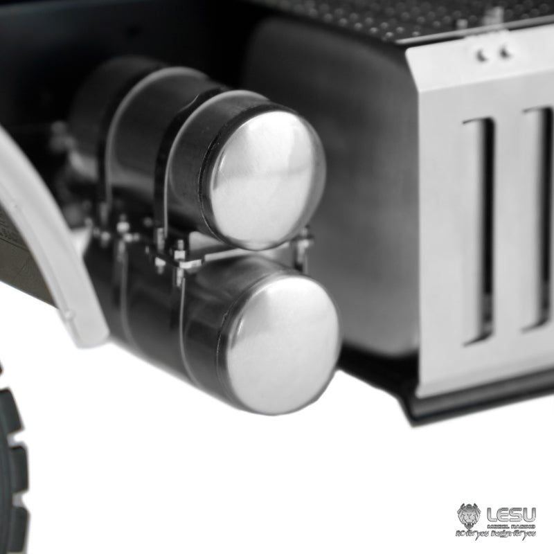 LESU 3348 1/14 6x6 3Ways RC Dumper Truck A0009 with 3Speed Transmission Sound Light System for Construction Vehicle Enthusiast