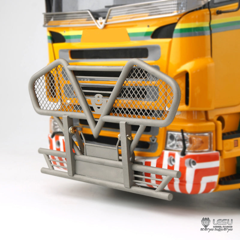 LESU Metal Front Bumper D F G for 1/14 Scale R620 R470 Radio Controlled Tractor Truck Trailer Model Accessories Replacement