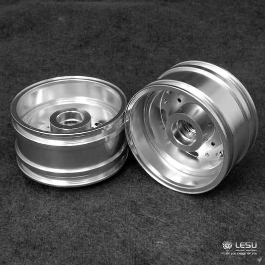 US STOCK LESU Bearing Metal Accessory Front Wheel Hub Suitable for Tamiya RC DIY 1/14 Scale Model Radio Controlled Tractor Truck Accessory