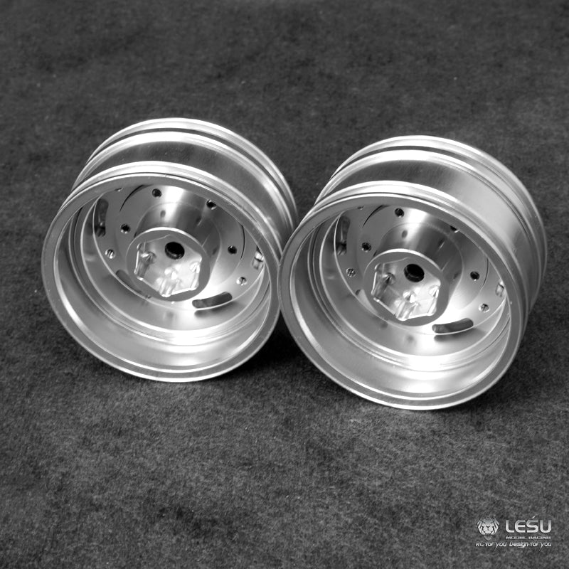 LESU Metal Front Wheel Hub Bearing Hexagon Brake Suitable for 1/14 RC DIY Model Radio Control American Tractor Truck Part