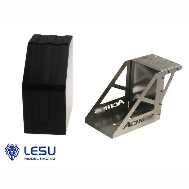 LESU Metal Water Tank AdBlue DEF Metal Tank Metal Pedal for Radio Controlled 1/14 Scale Tractor Truck Model 1851 DIY