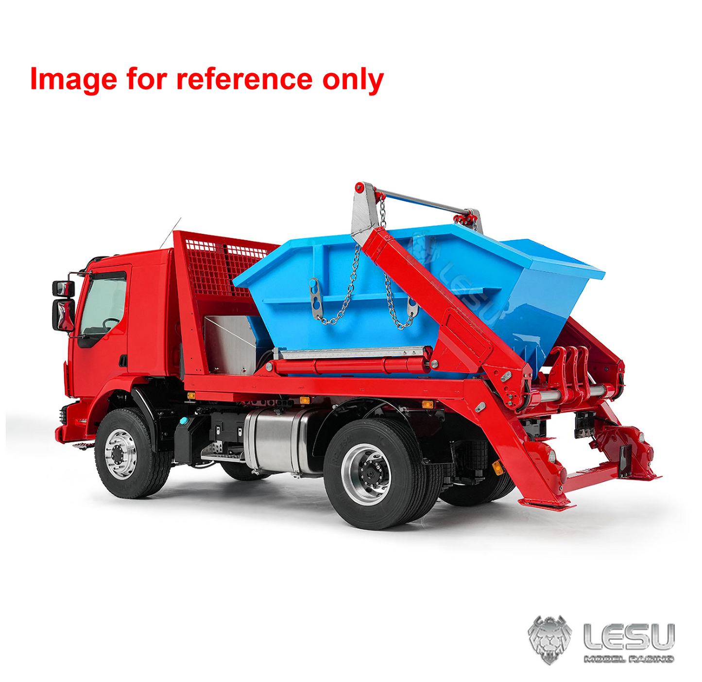 LESU 1/14 Z0067 Z0069 Metal 4X4 RC Hydraulic Skip Loader Truck Swing Arm Garbage Dumper 4CH Valve Light Sound Hub Reduction Axle Lock