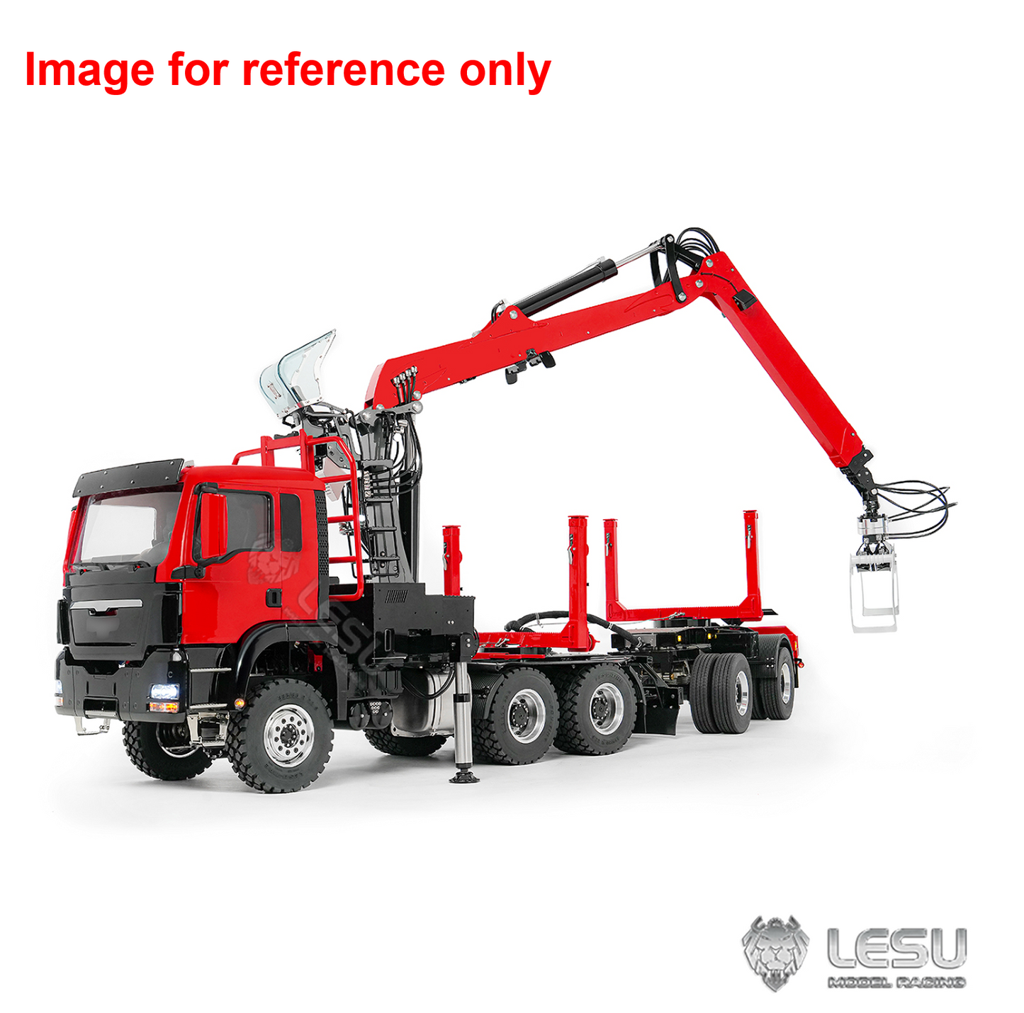 LIMITED-TIME SALE IN Stock LESU Z0073 1/14 RC Logging Truck Timber Transport Vehicle with Hydraulic Crane 6x6 Metal Chassis 8CH Valves 3Speed Gearbox Light Sound