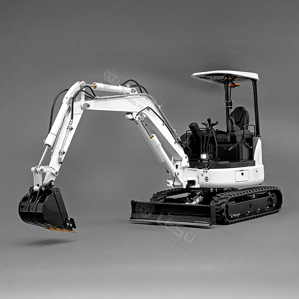 Mini LESU 1/14 RC Hydraulic Excavator PC30 Metal Radio Controlled Digger Model Frsky X14 Radio Upgrade Sound System Battery