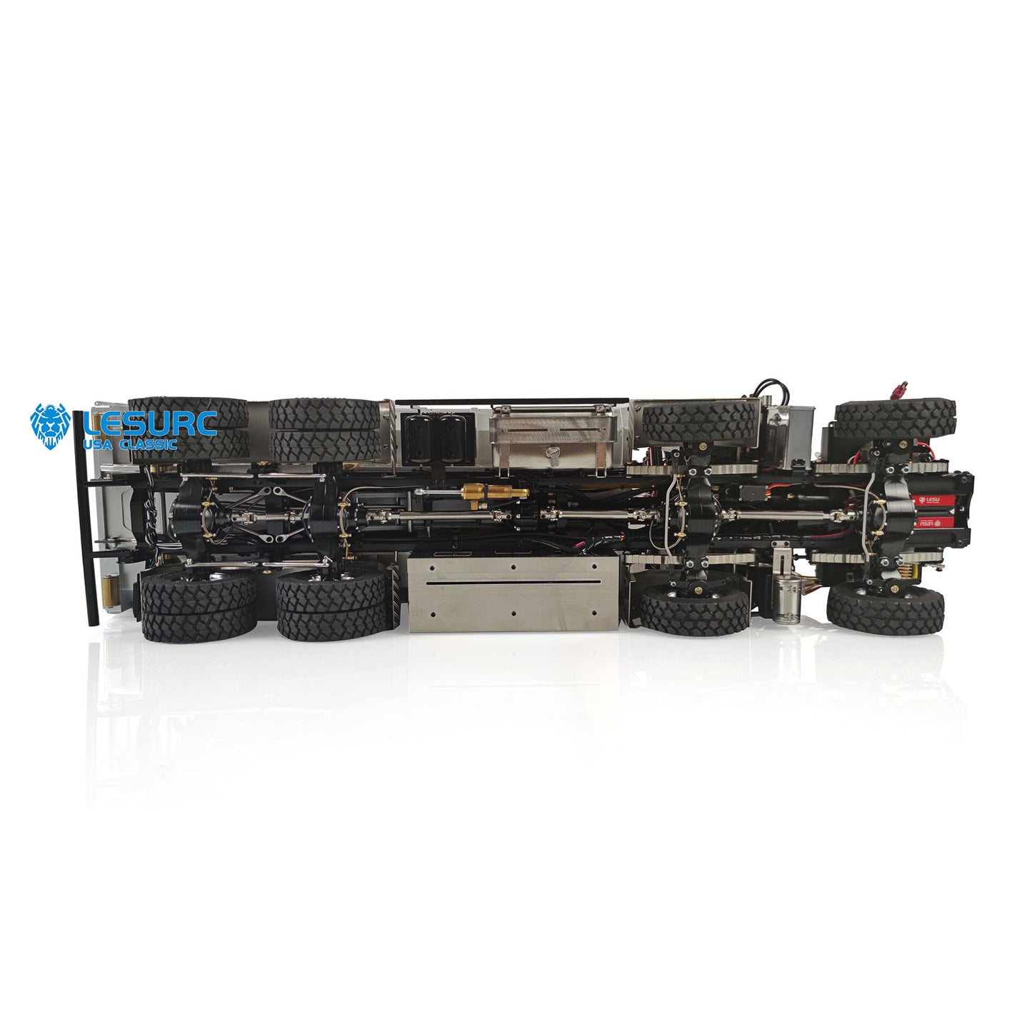LESU Z0031 1/14 Metal 8x8 RC Hydraulic Dump Truck with Crane TGS Cabin 2 Speed Transmission 7CH Valve Light Sound for Construction Hobbyists