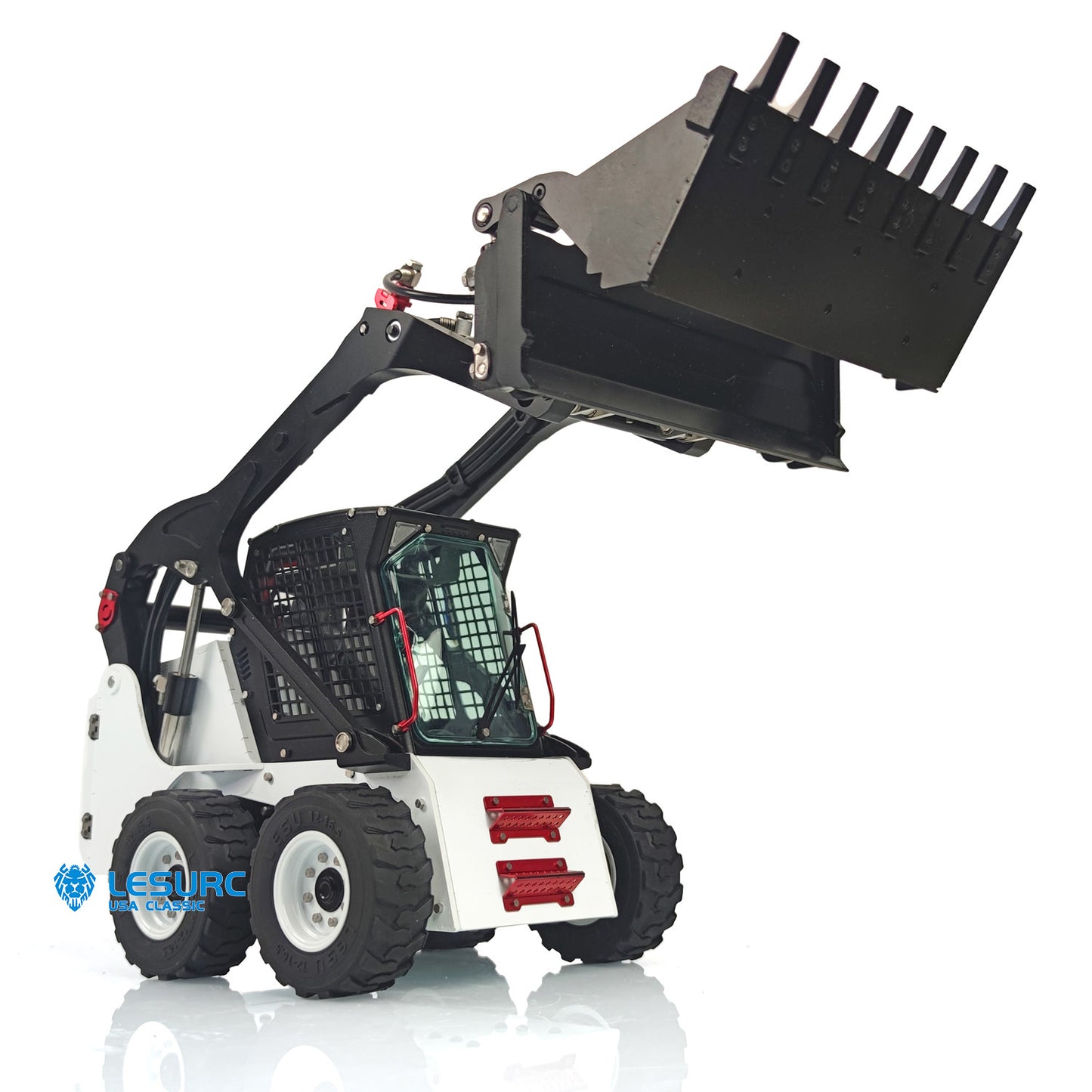 LESU Aoue LT5H 1/14 Metal RC Hydraulic Skid Steer Loader A0008 PNP with Light Sound System for Engineering Vehicle Enthusiasts