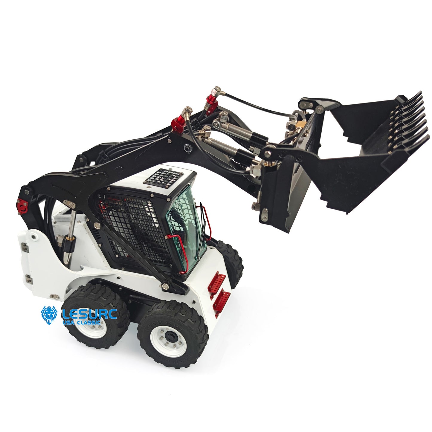 LESU Aoue LT5H 1/14 Metal RC Hydraulic Skid Steer Loader A0008 PNP with Light Sound System for Engineering Vehicle Enthusiasts