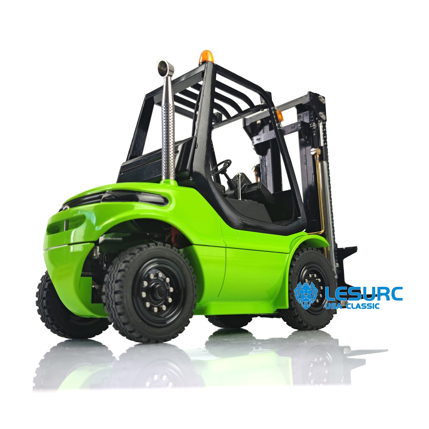 1/14 Scale LESU RC RTR Model Forklift Assembled Transfer Car Truck W/ Light Sound Motor Servo ESC Radio Charger Battery Driver