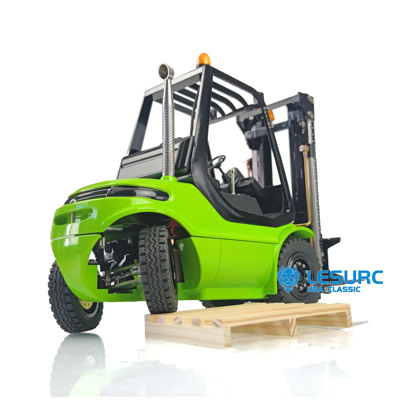 1/14 Scale LESU RC RTR Model Forklift Assembled Transfer Car Truck W/ Motor Servo ESC Light Sound Radio Battery Driver Charger