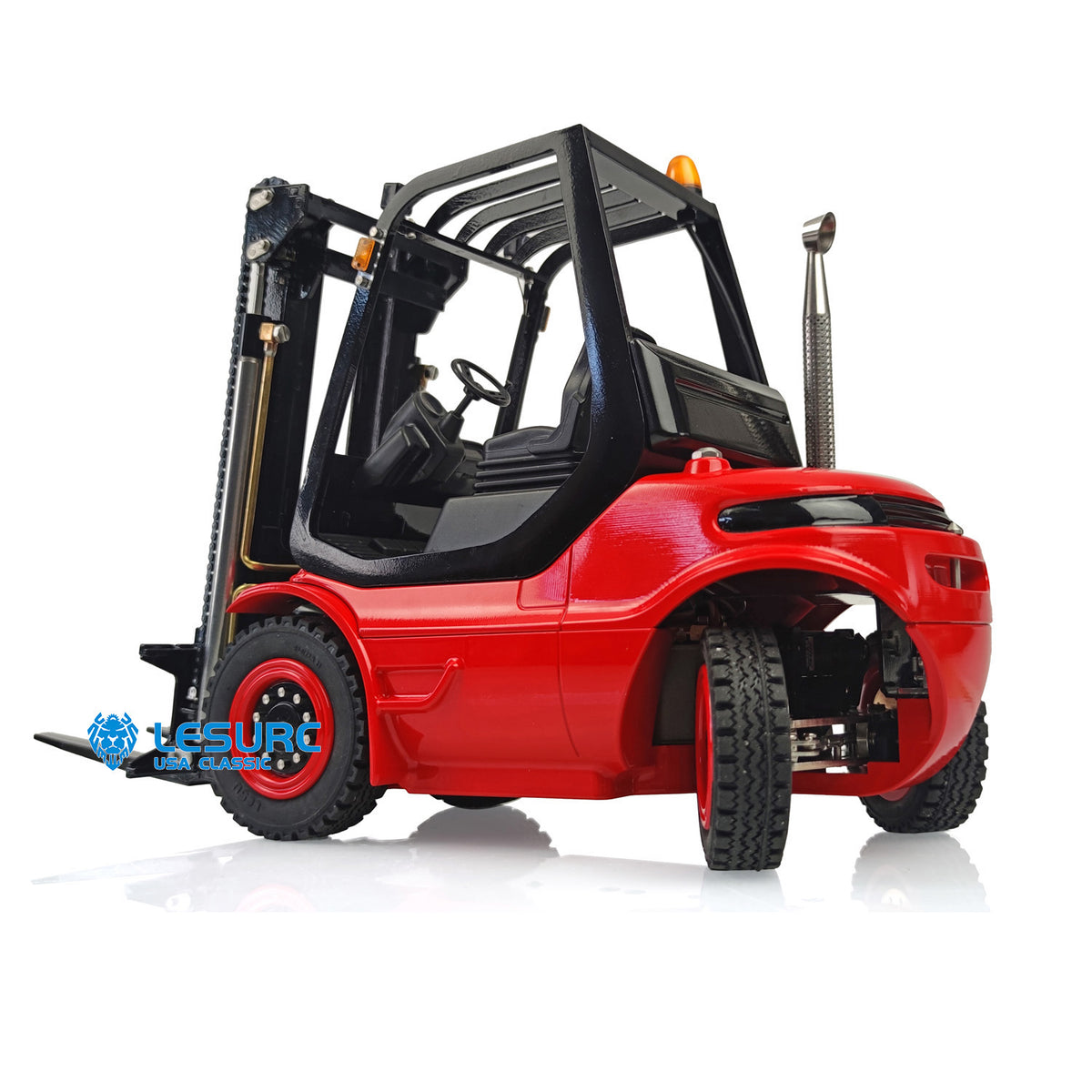 US Stock LESU 1/14 RC Hydraulic Forklift A0002 RTR Painted Transfer Vehicle with I6S Radio Controller Light Sound System