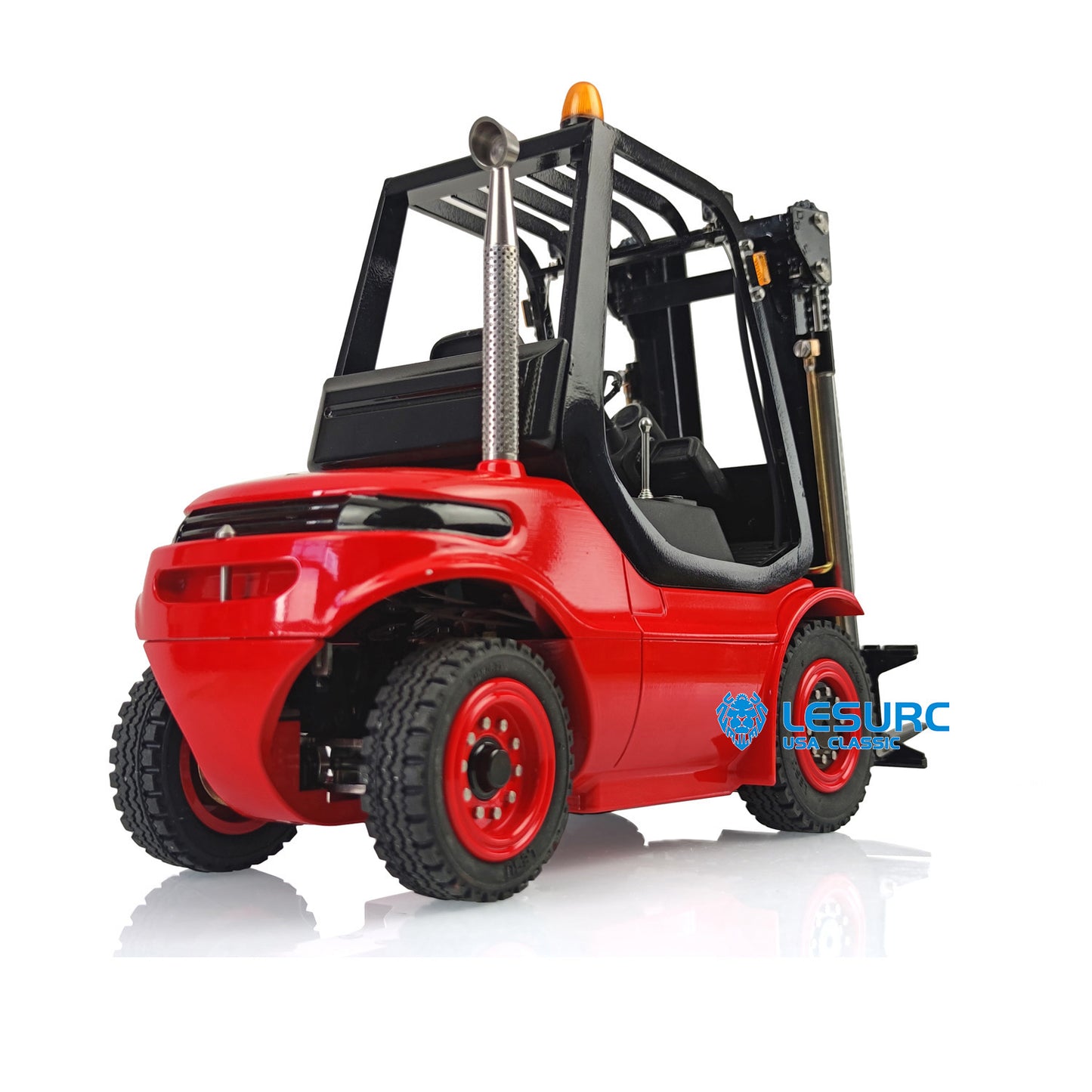 US STOCK LESU 1/14 RC Hydraulic Forklift Transfer Painted Car RTR Truck Emulated Construction Vehicle Hobby Models Motor Light