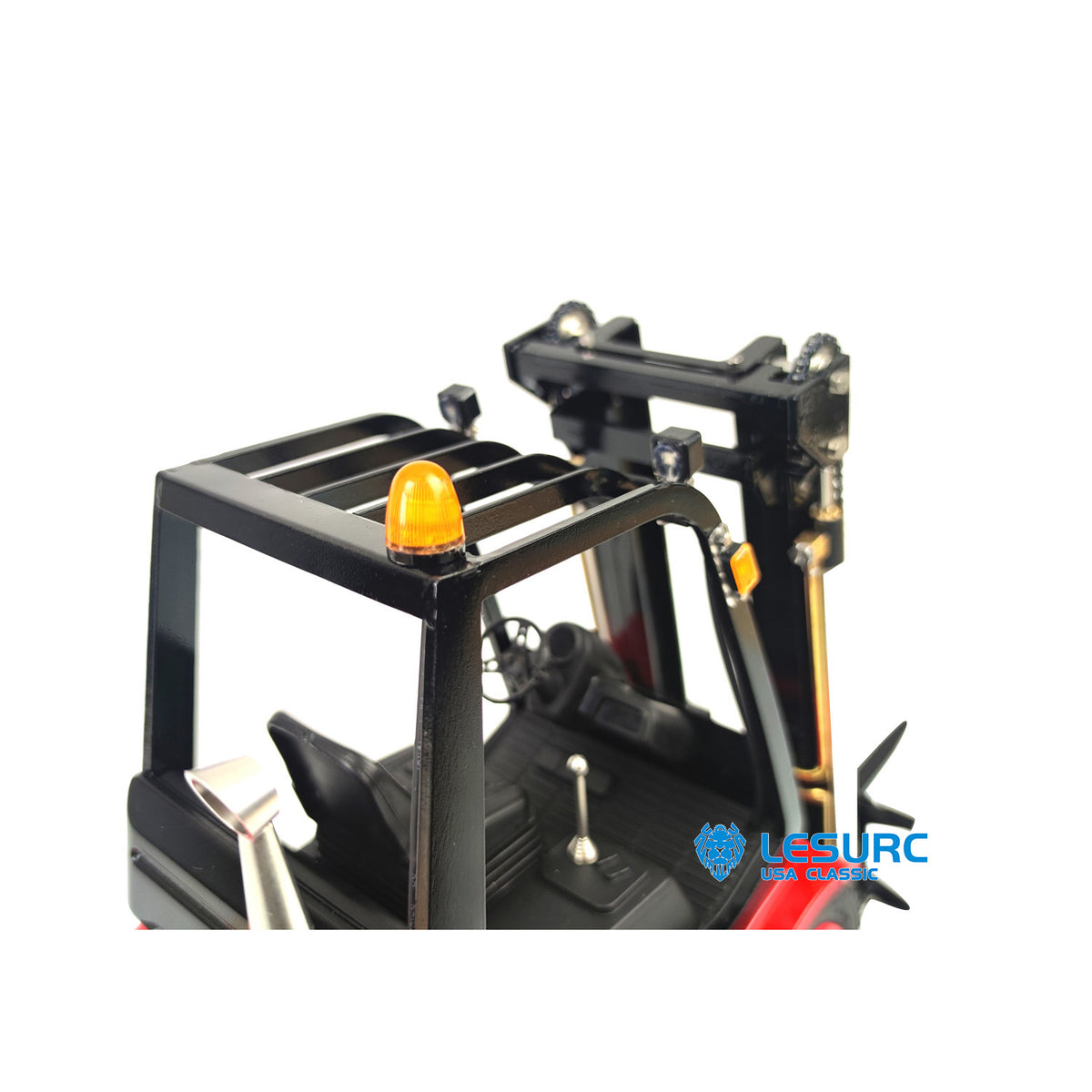US Stock LESU 1/14 RC Hydraulic Forklift A0002 RTR Painted Transfer Vehicle with I6S Radio Controller Light Sound System