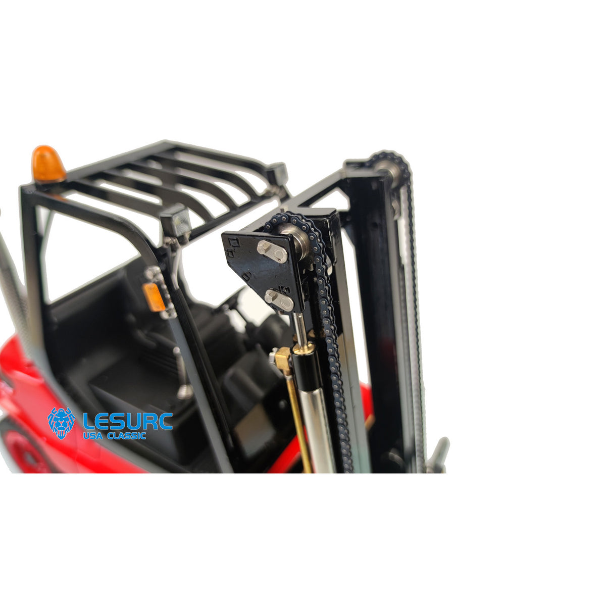 US Stock LESU 1/14 RC Hydraulic Forklift A0002 RTR Painted Transfer Vehicle with I6S Radio Controller Light Sound System