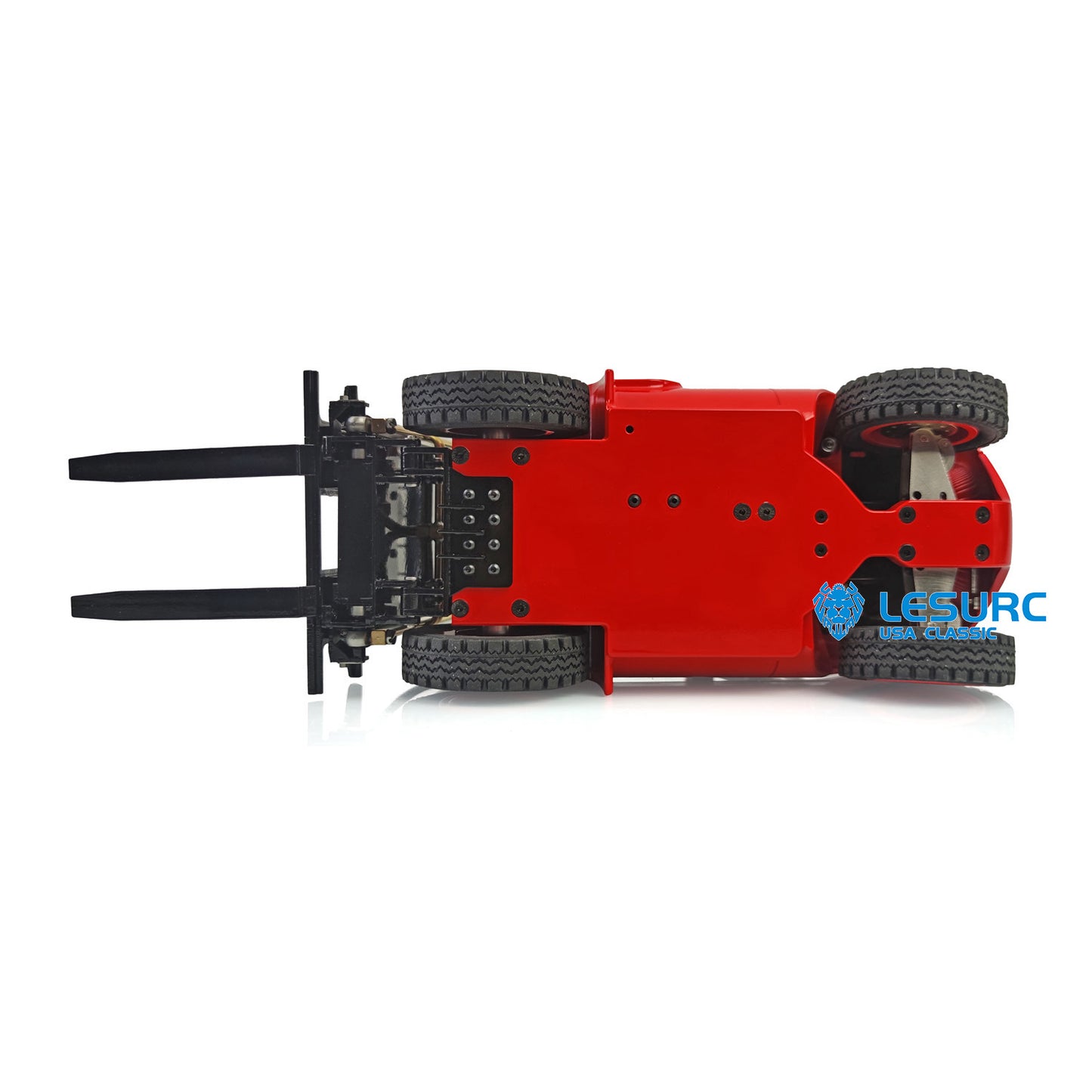 LESU A0002 1/14 Metal RC Hydraulic Forklift with FlySky I6S Radio Controller Sound Light System for Remote Control Construction Vehicle Enthusiasts